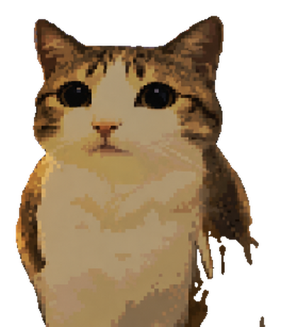 Wintermew, a tabby cat with a cream bib and round black eyes, looking straight ahead